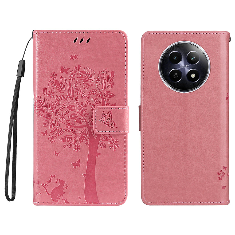 KT Imprinting Flower Series-3 For Realme 12 Wallet Case Tree Pattern Leather Phone Stand Cover KT Imprinting Flower Series-3 For Realme 12 Wallet Case Tree Pattern Leather Phone Stand Cover